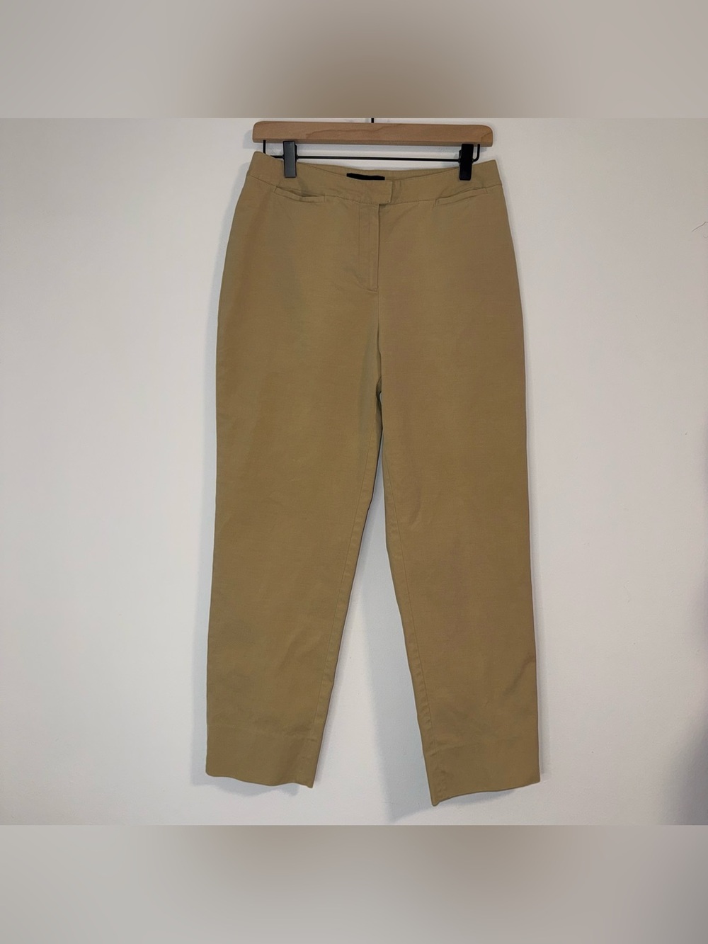 Piazza Sempione Khaki Brigitte Tailored Ankle Pants Sz 10